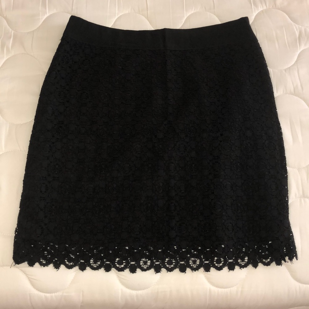 Black lace skirt